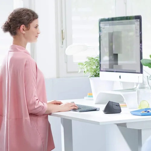 Miniatura 10 de Logitech MX - mouse inalámbrico vertical – diseño ergonómico avanzado que reduce la tensión muscular, controla y mueve contenido entre 3