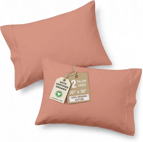 Miniatura 21 de Lane Linen - Juego de 2 fundas de almohada, 100% algodón orgánico puro, tamaño king, color amarillo claro/vainilla (20 x 36 pulgadas)