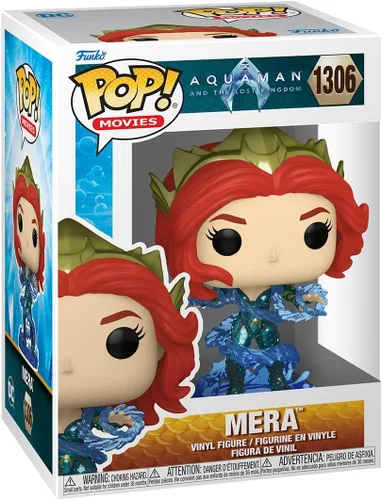 Funko Pop! Movies: DC - Mera - Aquaman - Figura de vinilo coleccionable - Idea de regalo - Producto oficial - para niños y adultos - Fans de
