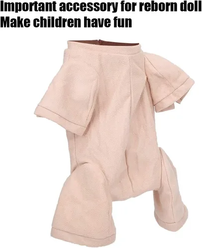 Miniatura 4 de Zerodis Kit de tela para muñeca de bebé recién nacido, accesorio de cuerpo de tela de alta simulación, suministros para hacer muñecas de 3/4 y 3/4
