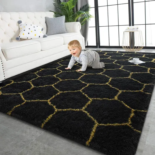 Miniatura 24 de TWINNIS - Alfombras muy suaves de pelo largo para interiores de 3 x 5 pies. Modernas alfombras de áreas de felpa para sala de estar, dormitorio