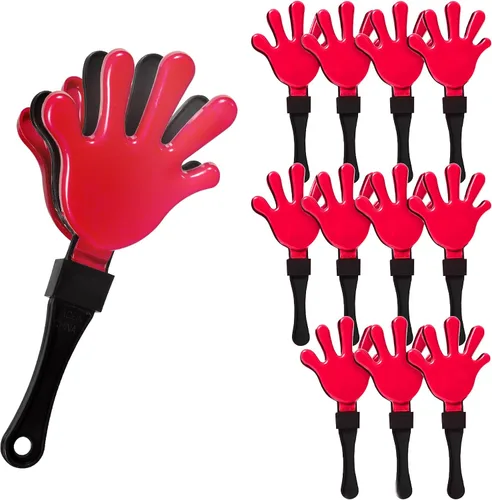 Miniatura 19 de Windy City Novelties Paquete de 12 mini pinzas de mano de 7 pulgadas, ruidosos de plástico para juegos deportivos, rallyes de pep, portones traseros