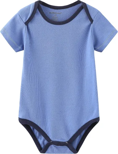 Miniatura 4 de Kiddiezoom Mameluco unisex de algodón de una pieza para bebé recién nacido, 5