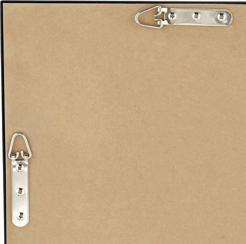 Miniatura 4 de Uttermost Andrew - Espejo de pared rectangular decorativo para tocador, moderno, marco de metal, ultra delgado, cristal flotante de 24 pulgadas