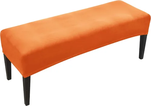 Miniatura 9 de FORCHEER Funda para Banco de Comedor de Tela de Cuero Sintético Innovadora Funda Deslizable para Banco para Sala de Estar Lavable Funda para Otomán