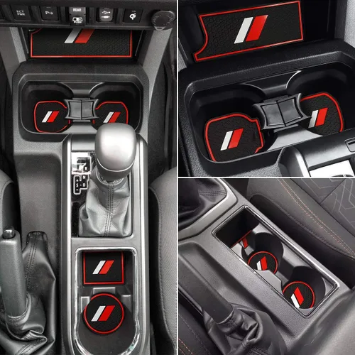 Miniatura 9 de Auovo 18 alfombrillas antipolvo para Toyota Tacoma accesorios 2023 2022 2021 2020 2016 2017 2018 2019 insertos para portavasos de coche consola