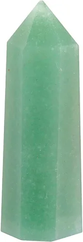 Miniatura 9 de SUNYIK Varita de puntos de cristal curativo de piedras preciosas, prisma de varita de un solo terminado para meditación, obsidiana negra Negro