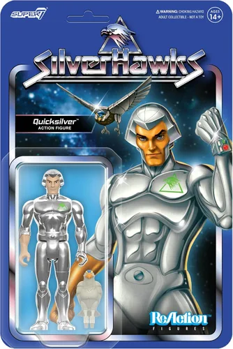 Miniatura 10 de Super7 SilverHawks Bluegrass (Versión de juguete) Figura de reacción - Figura de acción de SilverHawks de 3.75" con accesorio, coleccionables