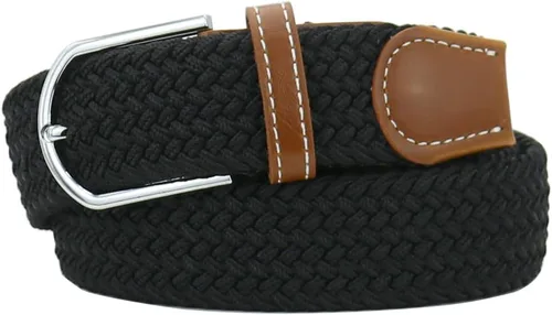 Miniatura 19 de Mixed Color Woven Stretch Braided Belts for Men and Women Fashion Elastic Belts