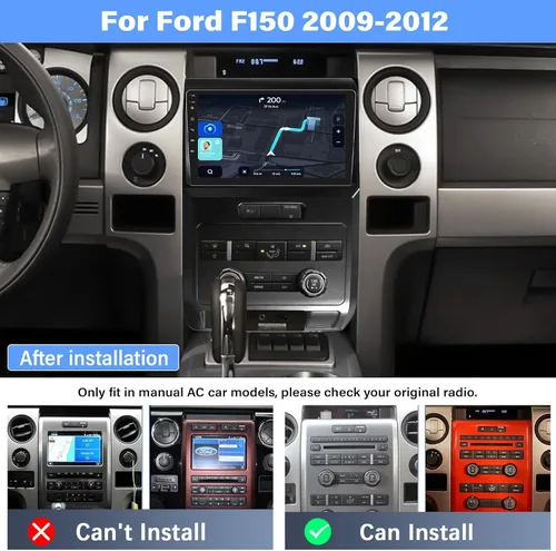 Miniatura 2 de Android 15 4G+64G para Ford F150 2009 2010 2011 2012 estéreo de coche con CarPlay Android Auto, pantalla táctil de 9 pulgadas, radio de coche