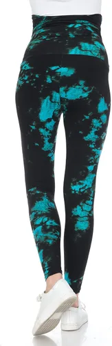 Miniatura 3 de Leggings Depot Women's Tie Dye Printed Maternity Tights Pregnancy Over The Belly Yoga Leggings