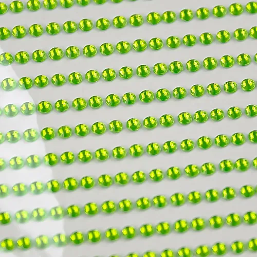 Miniatura 5 de 3090 calcomanías autoadhesivas de diamantes de imitación para la cara, joyas para el cabello, gemas de ojos con purpurina para el cuerpo, verde