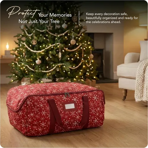 Miniatura 2 de Covermates Keepsakes - Bolsa de duffle para guirnaldas de protección superior, poliéster duradero, asas reforzadas, caben guirnaldas de hasta 25