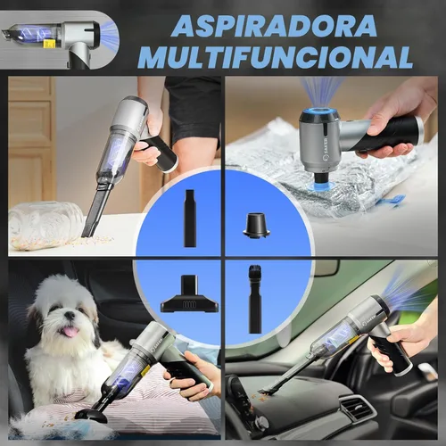 Miniatura 6 de Saker Aspiradora de Mano para Coche Portátil Inalámbrica 17000PA Mini Aspiradoras Recargables Aspiradora Plegable con Motor Sin Escobillas
