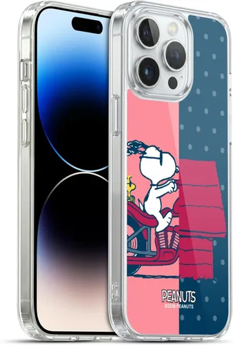 Miniatura 171 de Head Case Designs Funda de gel con licencia oficial de Peanuts Snoopy & Woodstock Halfs and Laughs [protección de grado militar] compatible