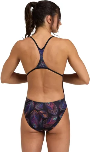 Miniatura 2 de Arena Traje de baño de espalda con refuerzo de hojas caídas para mujer