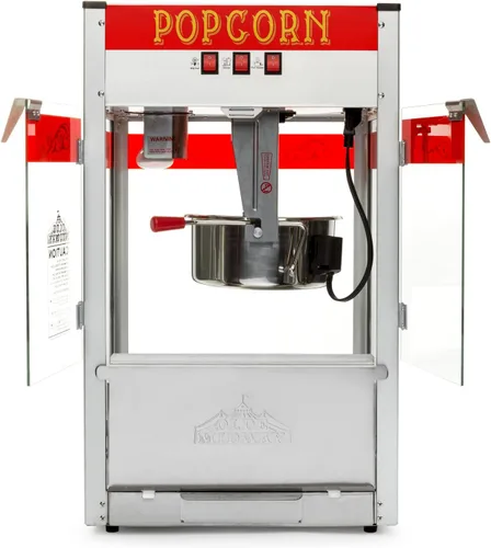 Miniatura 3 de Olde Midway - máquina de hacer palomitas estilo comercial, con hervidor de agua grande de 12 oz Rojo