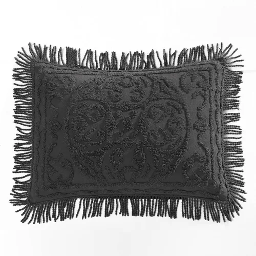Miniatura 44 de Beatrice Home Fashions Colcha de Chenilla con Medallón, Full, Blanco