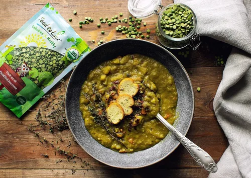 Miniatura 5 de Guisantes verdes orgánicos, 15 libras, sin OMG, secos, veganos, kosher, a granel. Fácil de cocinar. Gran fuente de proteínas, fibra, minerales