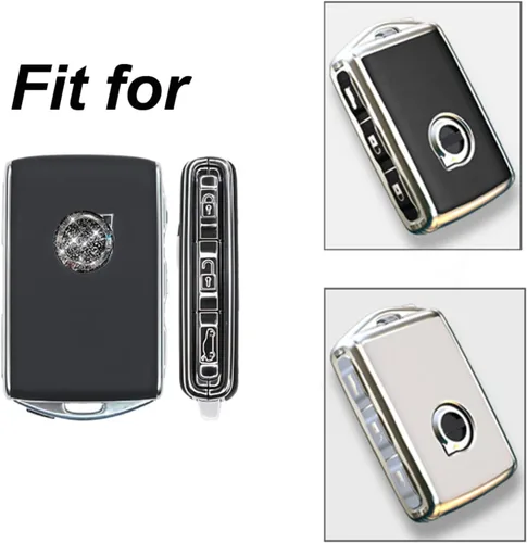 Miniatura 2 de Funda inteligente de TPU para llavero compatible con Volvo XC60, XC90, S90, V90 2019-2022 (4 botones)