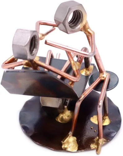 Miniatura 3 de Higienista dental coleccionable hecha a mano figura de arte de metal, accesorios de escritorio, trofeo, regalo de jefe, decoración de oficina