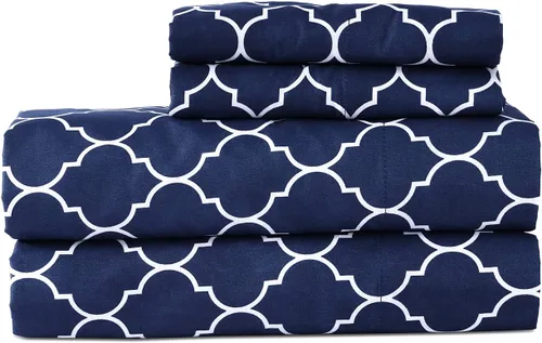 Miniatura 11 de Boston Linen Co. - Juego de sábanas de 400 hilos tamaño King, sábanas de 100 % algodón de calidad de hotel con bolsillos profundos, sábanas y fundas