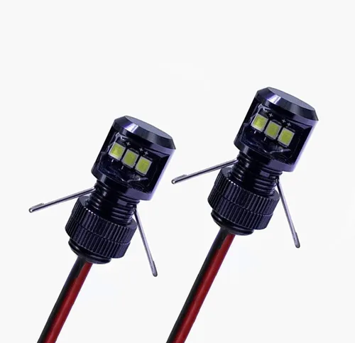 Oznium - Perno LED de visión lateral - Luz LED de 12V para parachoques, parrilla, interior de coches, salpicadero, iluminación ambiental, Verde