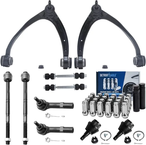 Miniatura 88 de Detroit Axle - Kit de suspensión delantera de 12 piezas para Mercury Grand Marquis Ford Crown Victoria Town Car 2003-2011, 2 brazos de control