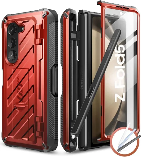 Miniatura 9 de SUPCASE Funda para Galaxy Z Fold 3 con soporte para bolígrafo S (Unicorn Beetle Pro), [protector de pantalla y soporte integrados]