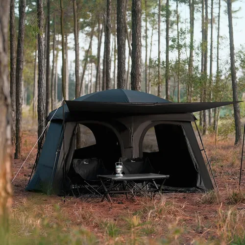 Miniatura 9 de Vidalido Tiendas de campaña, tienda de 6-8 personas para acampar con vestíbulo extendido, tiendas familiares de 2 habitaciones resistentes al clima