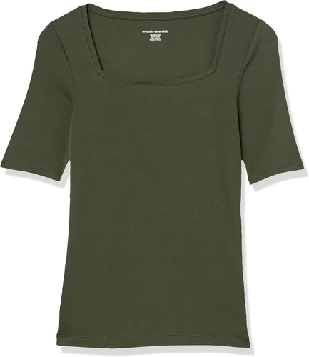 Miniatura 18 de Amazon Essentials - Camiseta de manga corta y cuello cuadrado para mujer