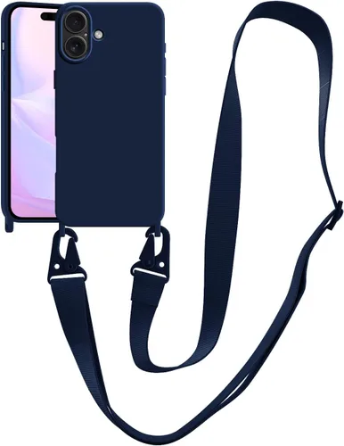 Miniatura 14 de Funda compatible con iPhone 13 con correa, funda cruzada para iPhone con cordón, ajustable, a prueba de golpes, protección contra caídas, funda