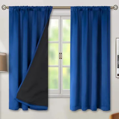 Miniatura 39 de BGment - Cortinas opacas para sala de estar de 63 pulgadas de largo, juego de 2 paneles, cortinas para oscurecer toda la habitación, cortinas
