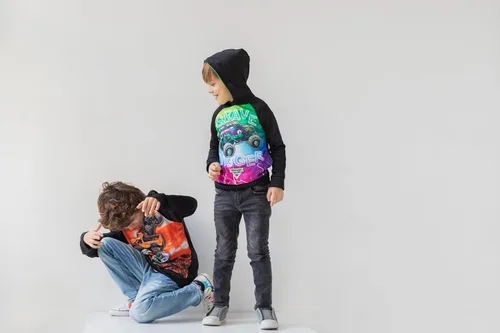 Miniatura 27 de Monster Jam Maximum Destruction El Toro Loco Grave Digger - Sudadera con capucha de forro polar para niños pequeños y grandes