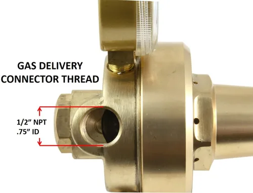 Miniatura 3 de SÜA - Regulador de alto caudal para gas inerte - Conexión de entrada: CGA580 - Conexión de salida: 1/2" Hembra NPT
