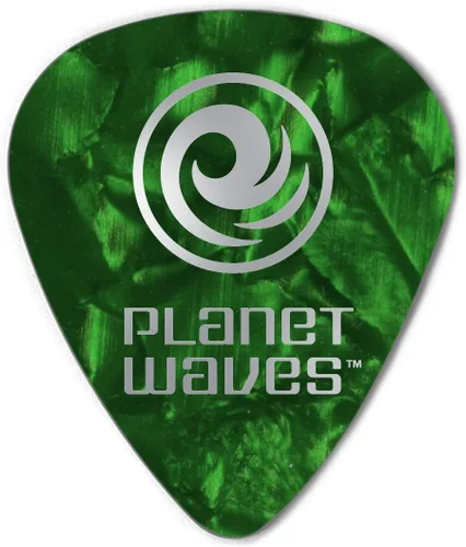 Miniatura 3 de D'Addario - Púas para guitarra de celuloide, accesorios para guitarra, púas para guitarra acústica, eléctrica y bajo, sensación natural, tono Verde
