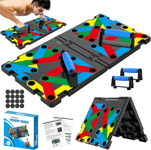 IUT Solid Push Up Board 15 in 1 Home Workout Equipment Multi-Functional Pushup Stands System Fitness Floor Chest Muscle Exercise Professional M11