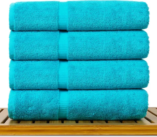 Miniatura 62 de Colección de calidad de hotel y spa, altamente absorbente y de secado rápido, 100% algodón turco, 750+ GSM, toallas ecológicas, toallas con borde