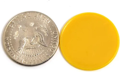Miniatura 6 de Smartdealspro 100 unidades de 1.260 in/1.26 pulgadas de plástico opaco de aprendizaje de discos, mini fichas de juego de fichas de póquer con caja