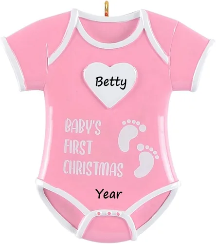 Miniatura 6 de Adorno de Navidad personalizado para bebé niño 2024 – Adornos personalizados de la primera Navidad del bebé, regalo de recuerdo para recién nacido