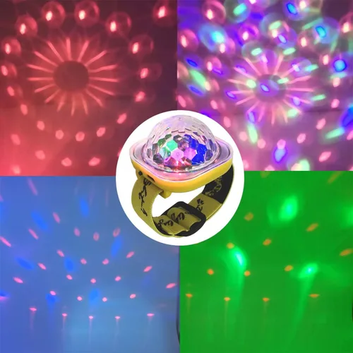 Miniatura 3 de 2 luces LED de discoteca para pulsera, 5 modos, estroboscópico, ambiente para decoración de habitación, automóvil, cumpleaños, boda, club, Navidad
