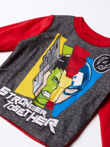 Miniatura 3 de Marvel Conjunto de pijama de algodón ajustado de 2 piezas para niños, suave y lindo para niños