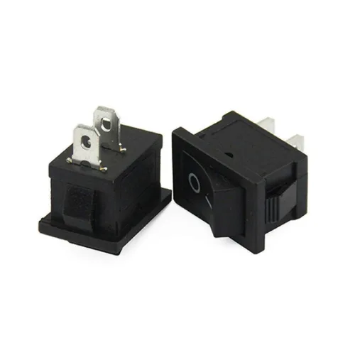 Miniatura 4 de Botón de palanca de 2 pines a presión AC 6A/250V 10A/125V KCD1 On/Off Mini Boat Rocker Switch Negro para coche, barco y electrodomésticos, 10