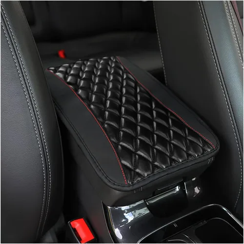 Miniatura 21 de Moly Magnolia Cojín Acolchado para Consola Central de Automóvil, Cubierta Protectora Universal de Cuero Impermeable para Caja de Asiento