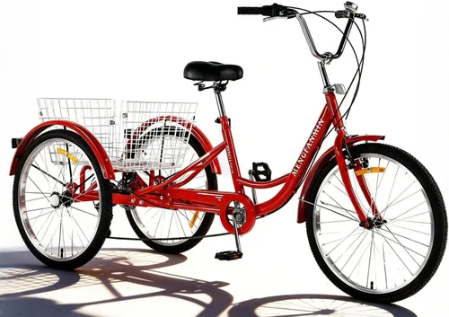 Miniatura 12 de Los asientos para niños con cinturones de seguridad son adecuados para bicicletas de tres ruedas para adultos de 24 pulgadas y pueden acomodar a dos
