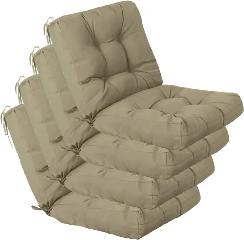 Miniatura 51 de QILLOWAY - Cojín o respaldo para asiento de exterior, cojín de repuesto, primavera/verano, Moderno, Beige