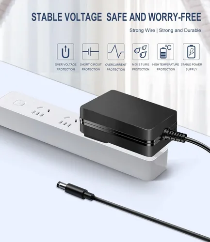 Miniatura 4 de Guy-Tech Adaptador de CA compatible con KORG EK-50/EK50L/EK-50 Cargador de teclado ilimitado Fuente de alimentación