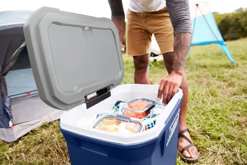 Miniatura 2 de Coleman Classic Series - Enfriador portátil aislado con ruedas, resistente a fugas, para exteriores, mantiene el hielo hasta 5 días, 65 cuartos