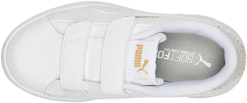 Miniatura 4 de PUMA - Zapatos preescolares Smash V2 Metallics V, Blanco