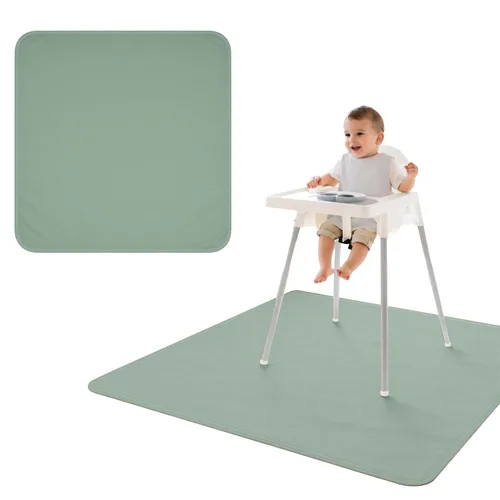 Miniatura 46 de BapronBaby Adventure Awaits - Tapete impermeable para debajo de sillas altas, suelos, mesas, tiempo de juego o artes y manualidades, lavable a